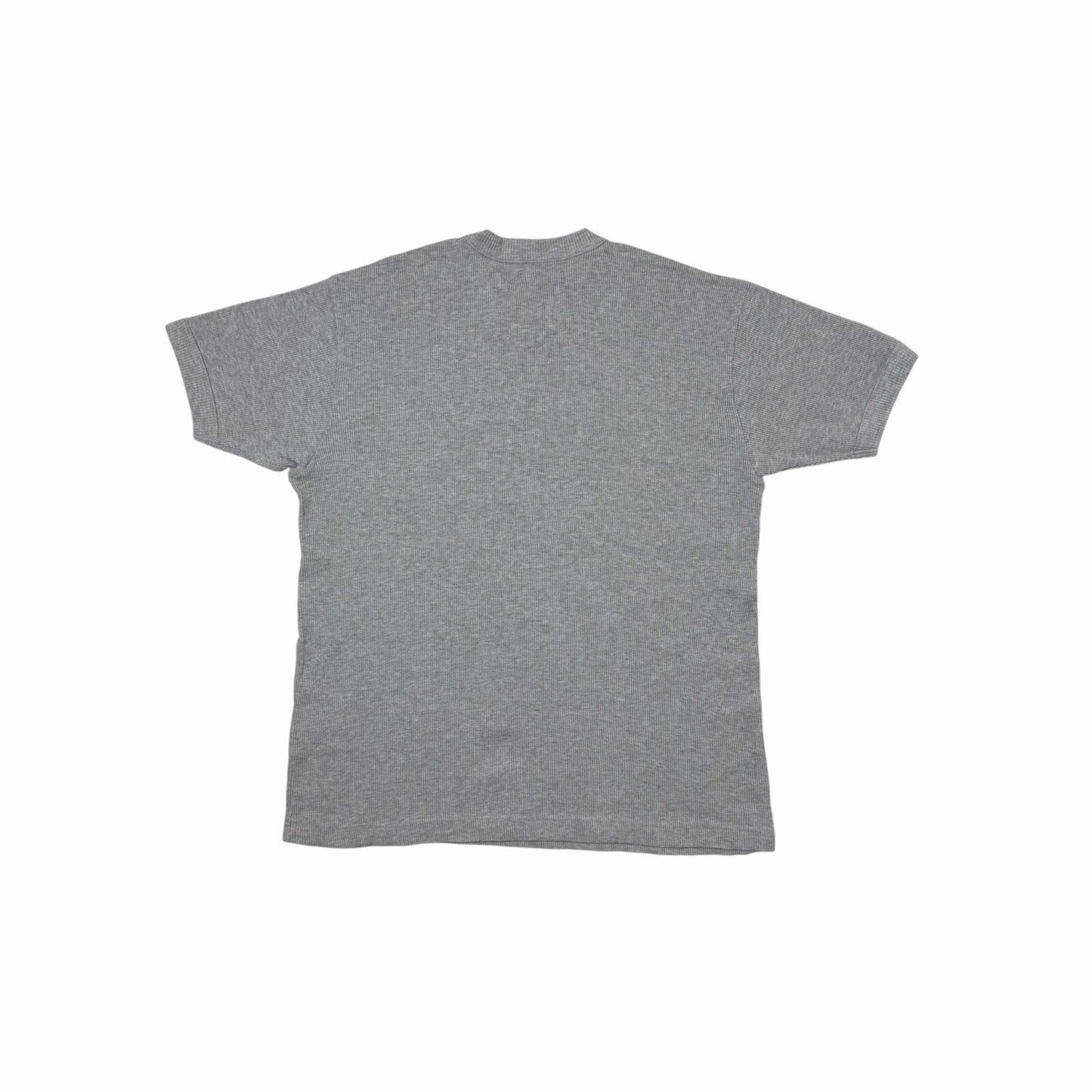 Vintage Ben Sherman Ribbed T-Shirt Men’s Large Grey V-Neck Embroidered Logo