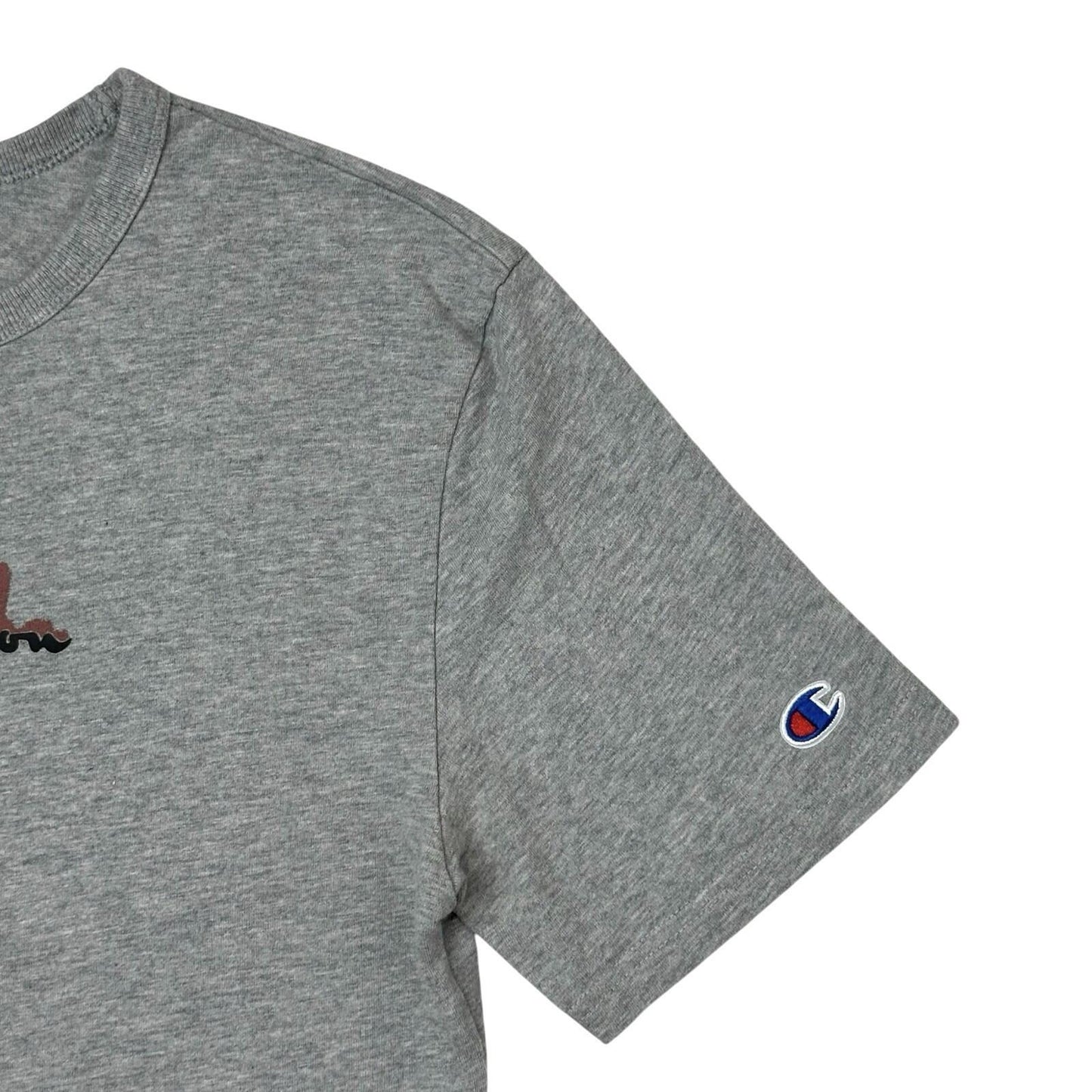 Vintage Champion T-Shirt Men’s Small Grey Graphic Prints Short Sleeve