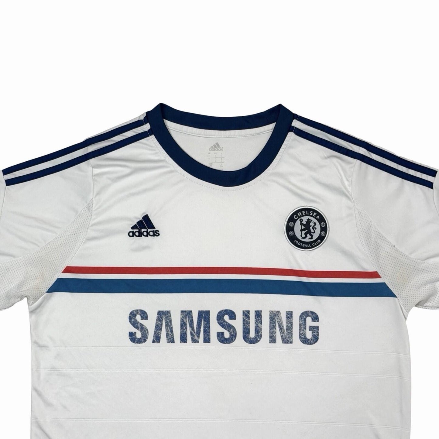 2013-2014 Chelsea Away Shirt Men’s Large White Adidas Football Shirt Jersey