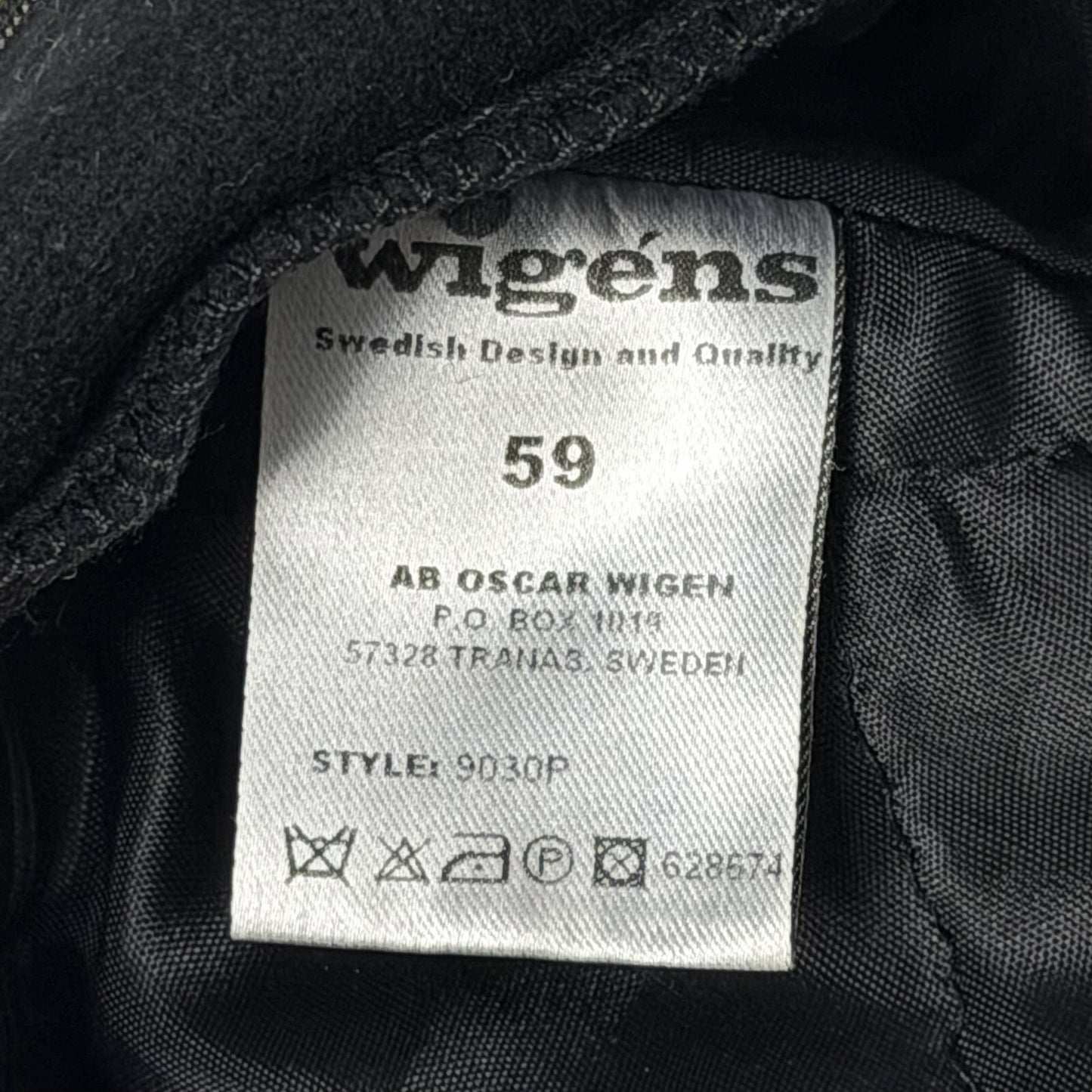 Wigens Newsboy Cap Brown Wool Men’s Large 59 Made In Sweden