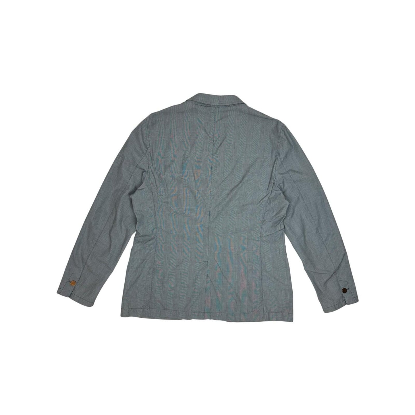 Vintage Paul Smith Jacket Men’s XL Grey Check Riri Hardware Made In Portugal