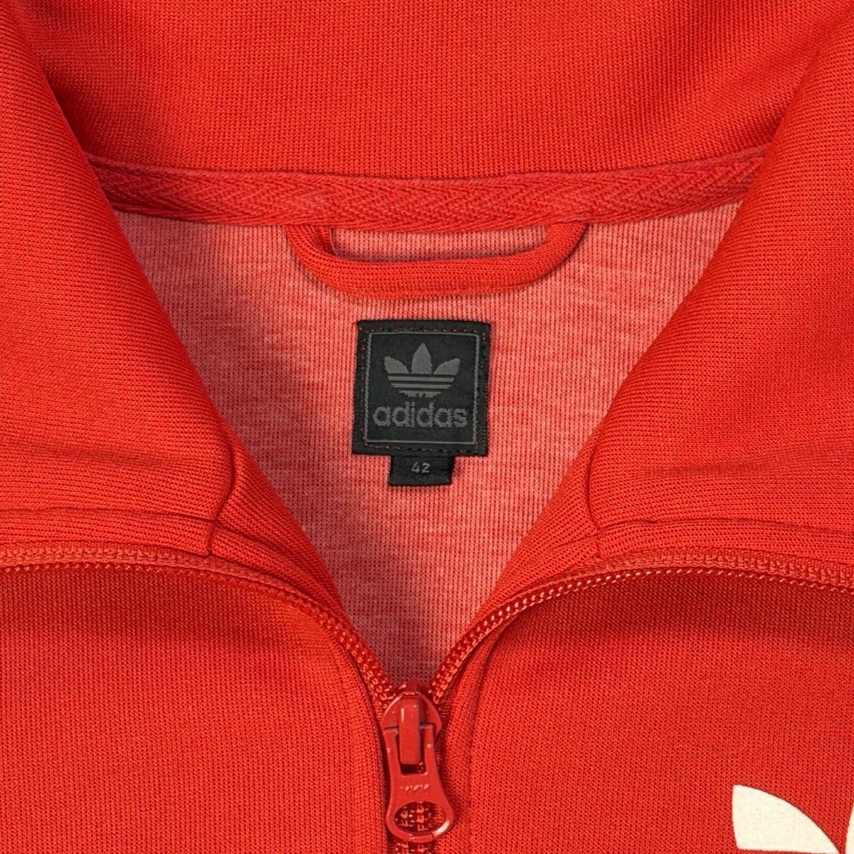 Vintage Adidas Long Line Firebird Jacket Women’s Small Red And White Retro y2k