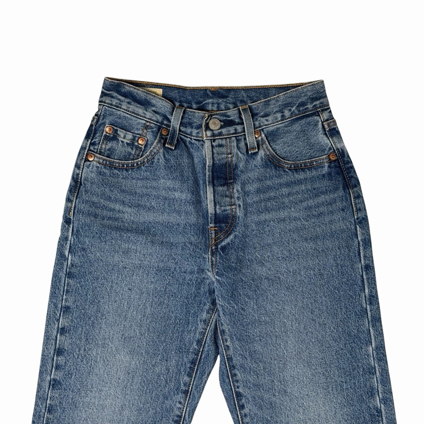 Levi’s 501 Straight Leg Jeans Women’s 23w 26l Blue Denim