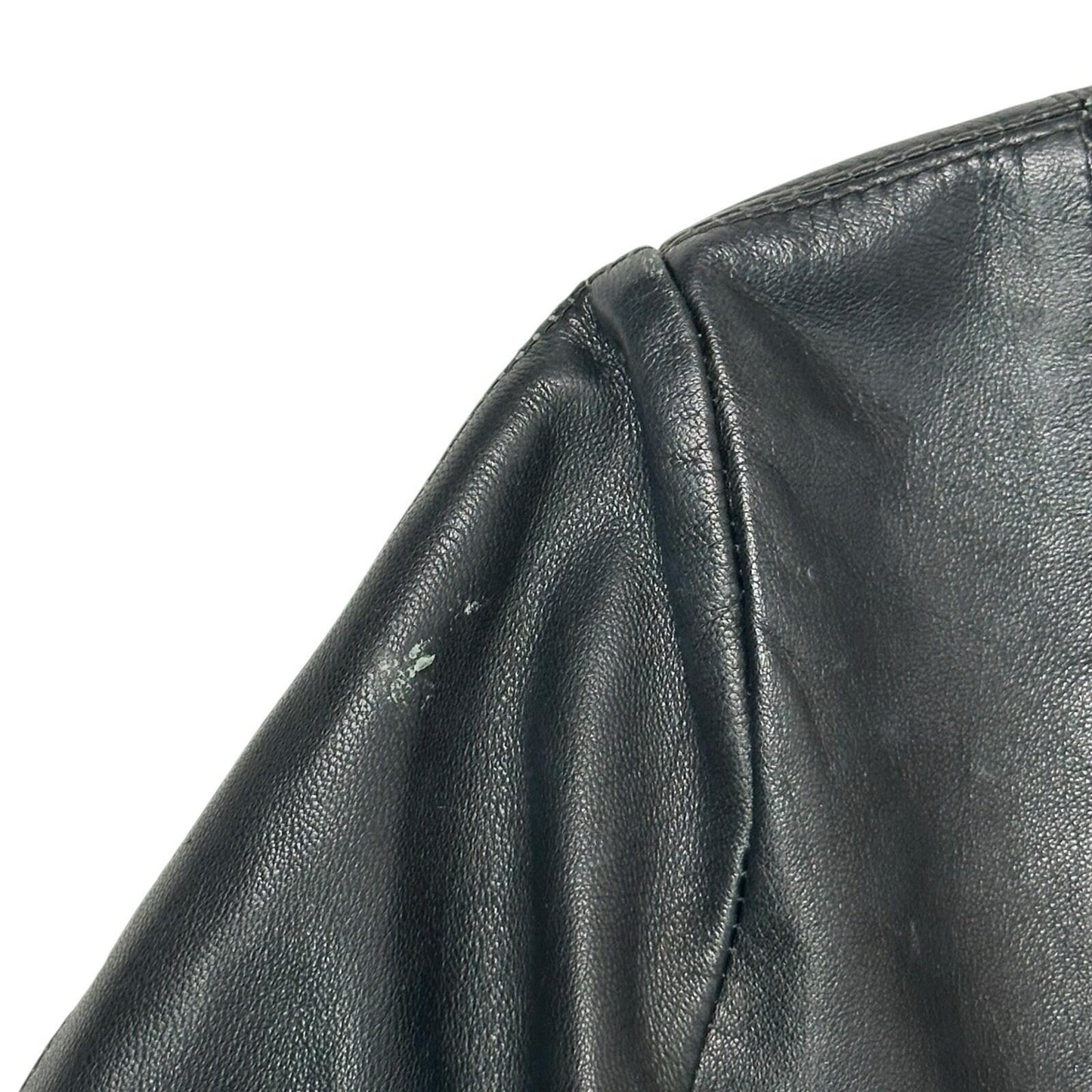 Vintage Sardar Leather Jacket Women’s Biker Style UK12 Black Made In England