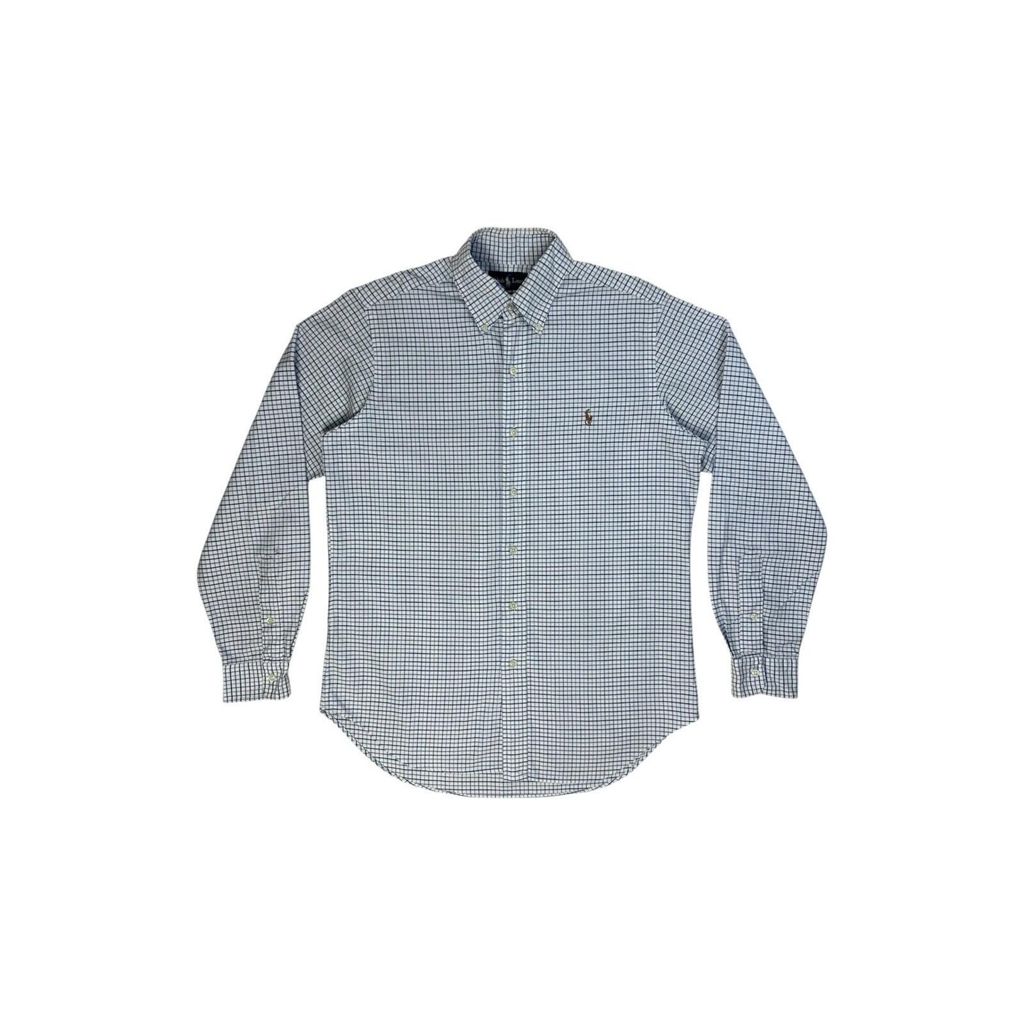 Vintage Polo Ralph Lauren Shirt Blue/White Check Men’s Large
