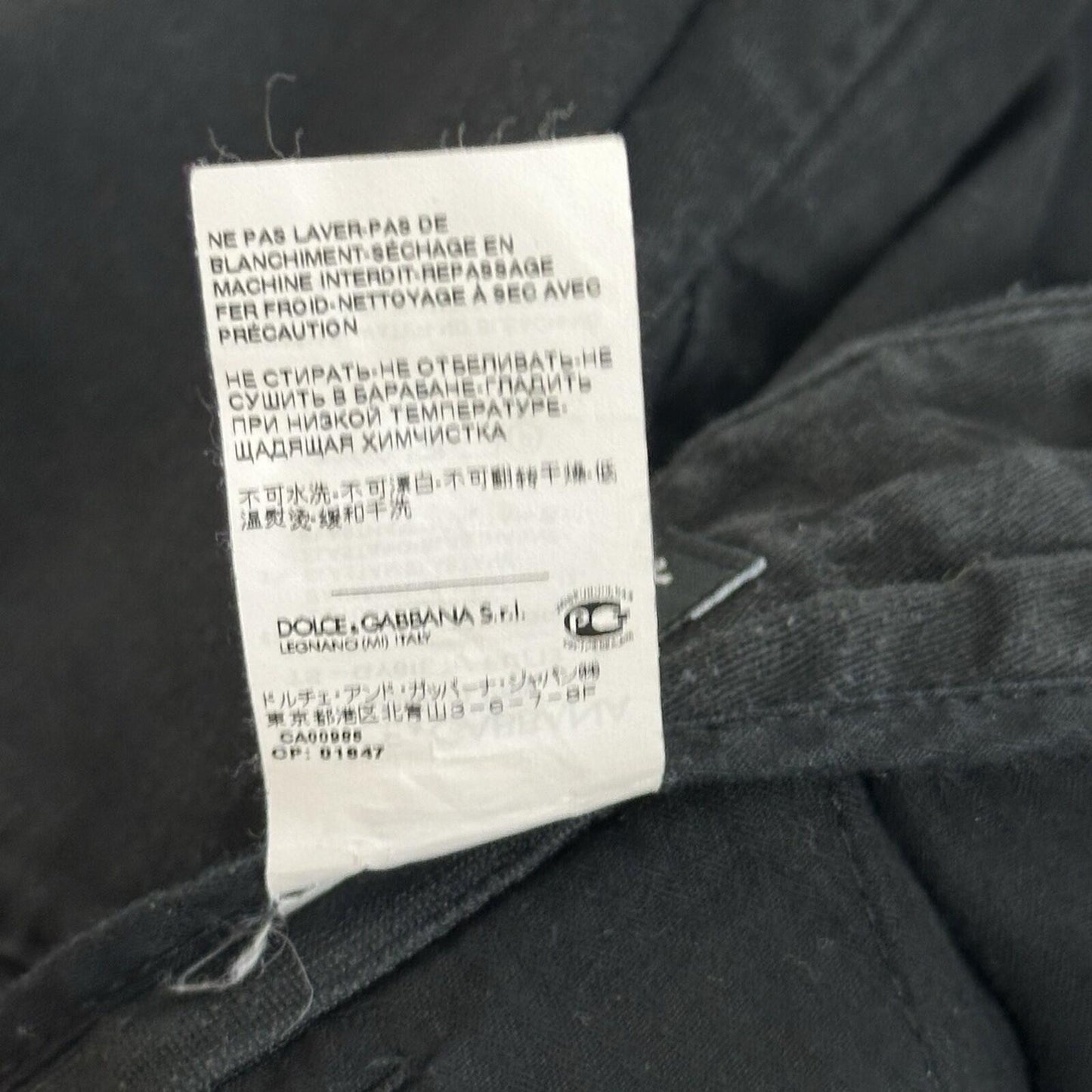 Vintage Dolce And Gabbana Women’s Trousers 29w Black Slim Fit Made In Italy