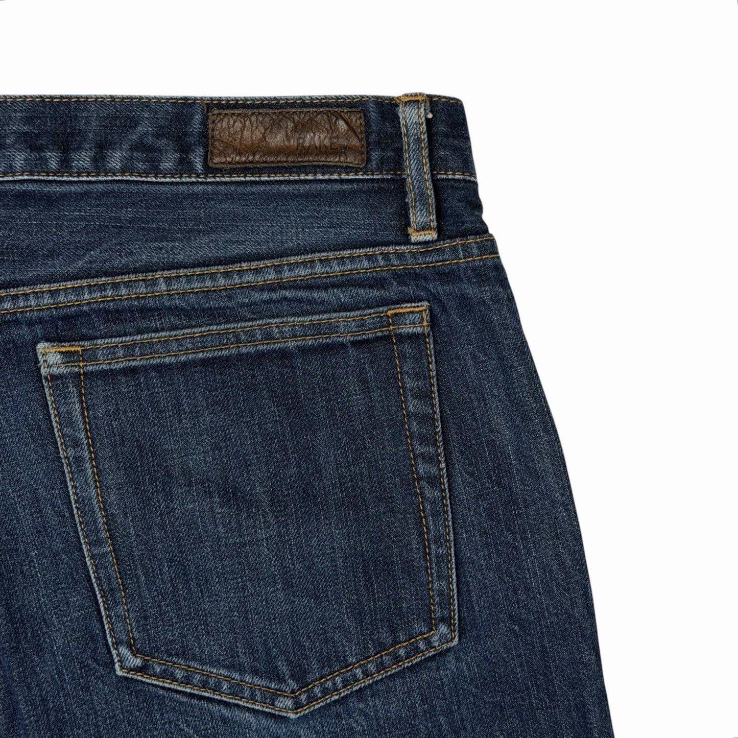 Rake Selvedge Denim Jeans Men’s 36w 30l Blue Distressed