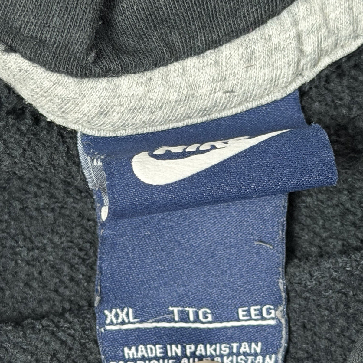 Vintage Nike Hoodie Men’s XXL Navy Blue 00’s Embroidered Swoosh