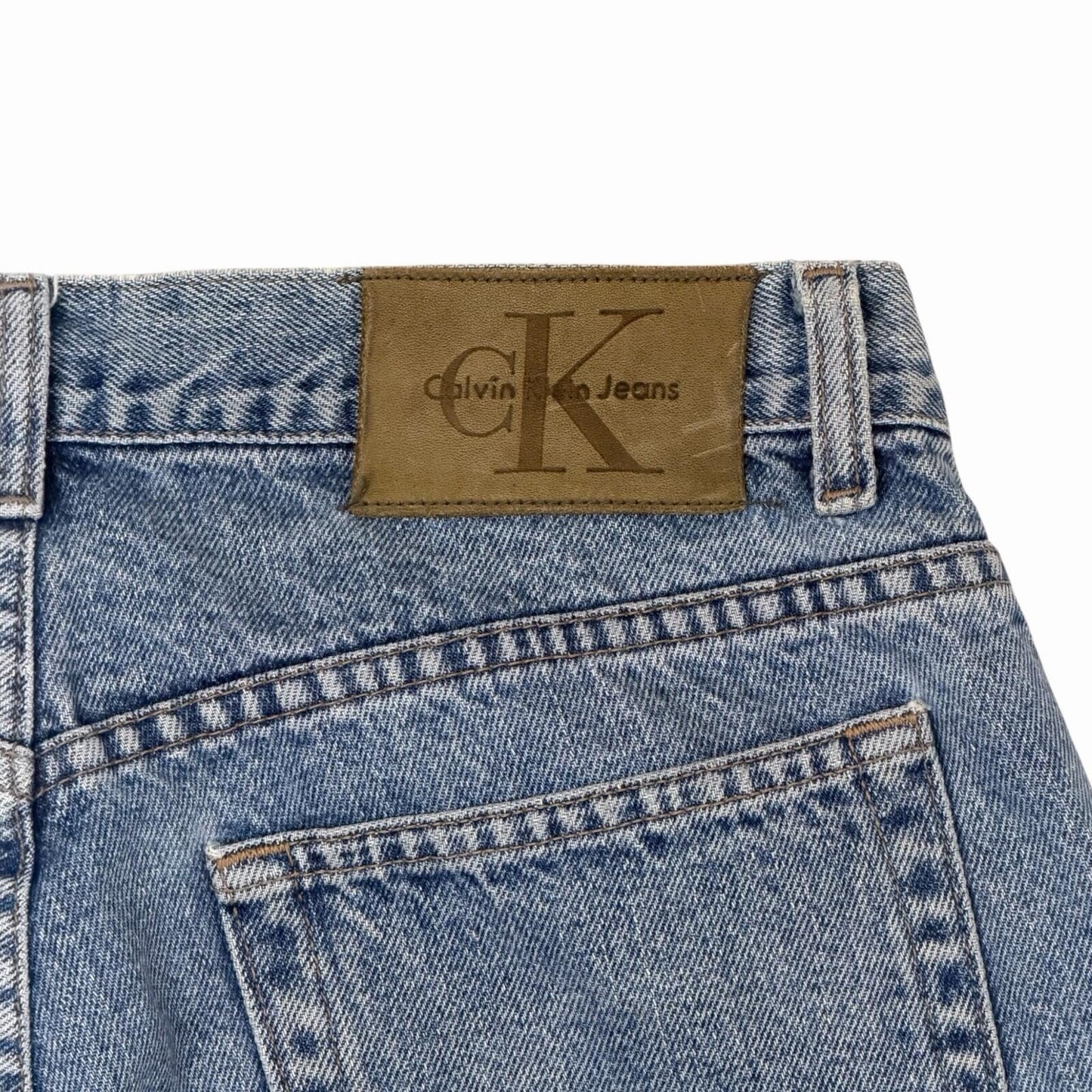 Vintage Calvin Klein Jeans 34w 32l Blue Denim Made In USA 90’s Straight Leg
