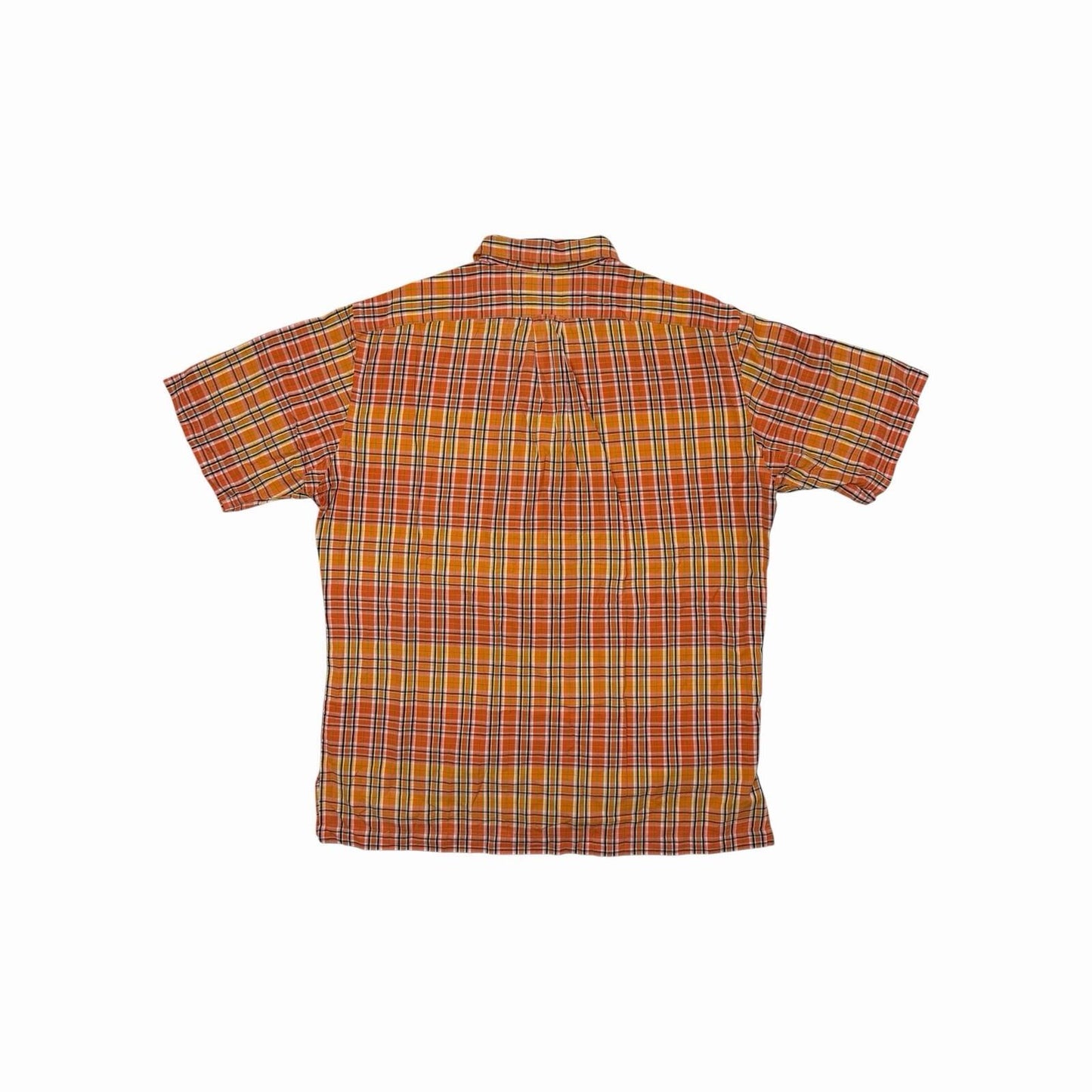 Vintage Polo Ralph Lauren Check Shirt Men’s Medium Caldwell Orange And Yellow