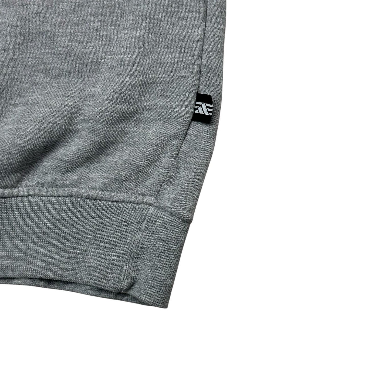 Vintage Adidas Jumper Men’s Large Grey Three Stripes Detailing 90’s Sportswear