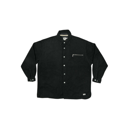 Vintage Calvin Klein Fleece Overshirt Men's XL Black Sherpa Soft Touch