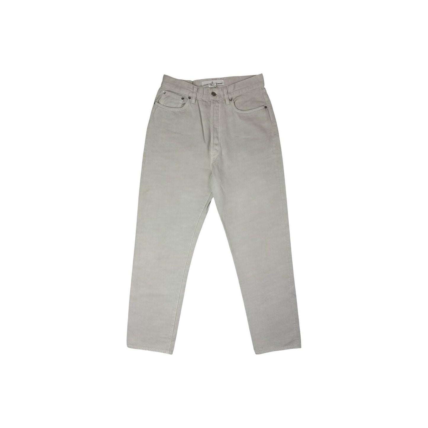 Golden Goose Judy Jeans Ecru Cream Made In Italy Straight Leg 29w 28l