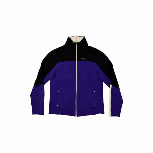 Vintage Ralph Lauren Lauren Active Zip Jacket Women’s Large Purple And Black