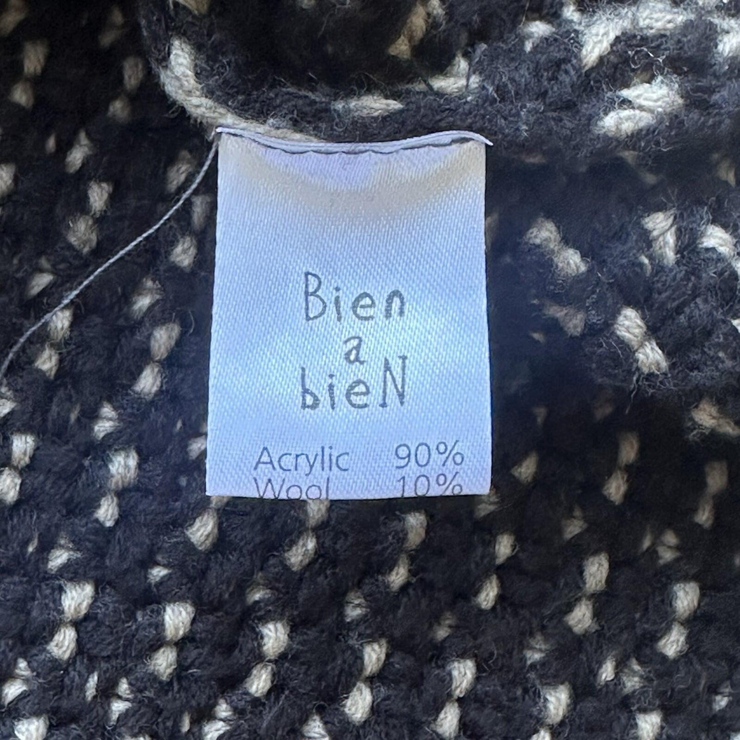 Bien A Bien Cardigan Kids Large Black And White Made In Korea