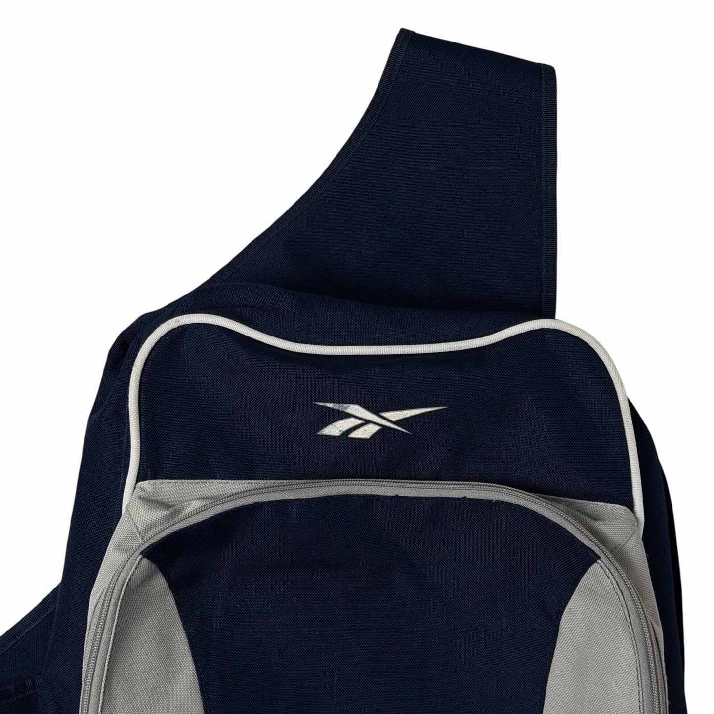 Vintage Reebok Cross Body Rucksack Navy Blue Unisex 90’s Retro Backpack