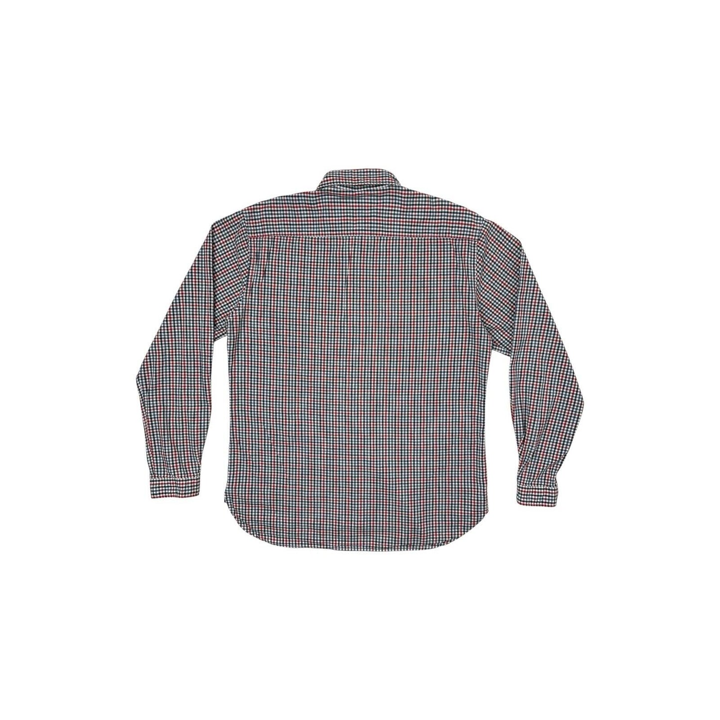 Vintage Oliver Spencer Shirt Men’s Large Red And Blue Check Long Sleeve
