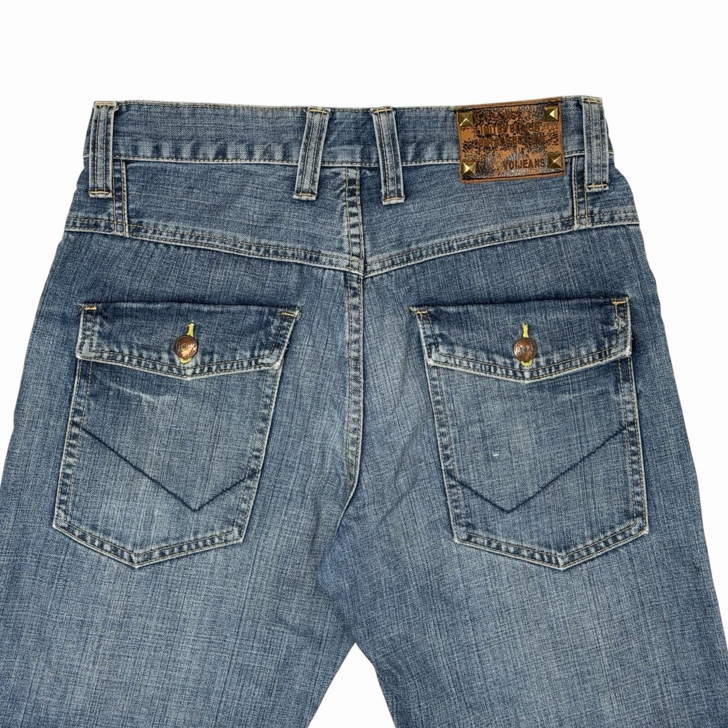 Vintage Voi Denim Jeans 30w 32l Distressed Dark Blue 00’s Retro y2k
