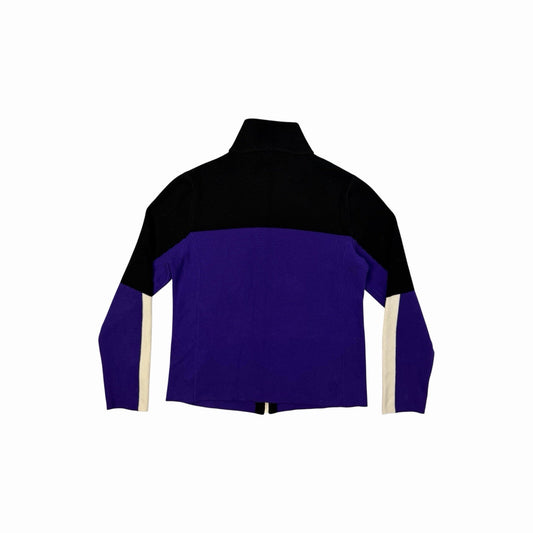 Vintage Ralph Lauren Lauren Active Zip Jacket Women’s Large Purple And Black