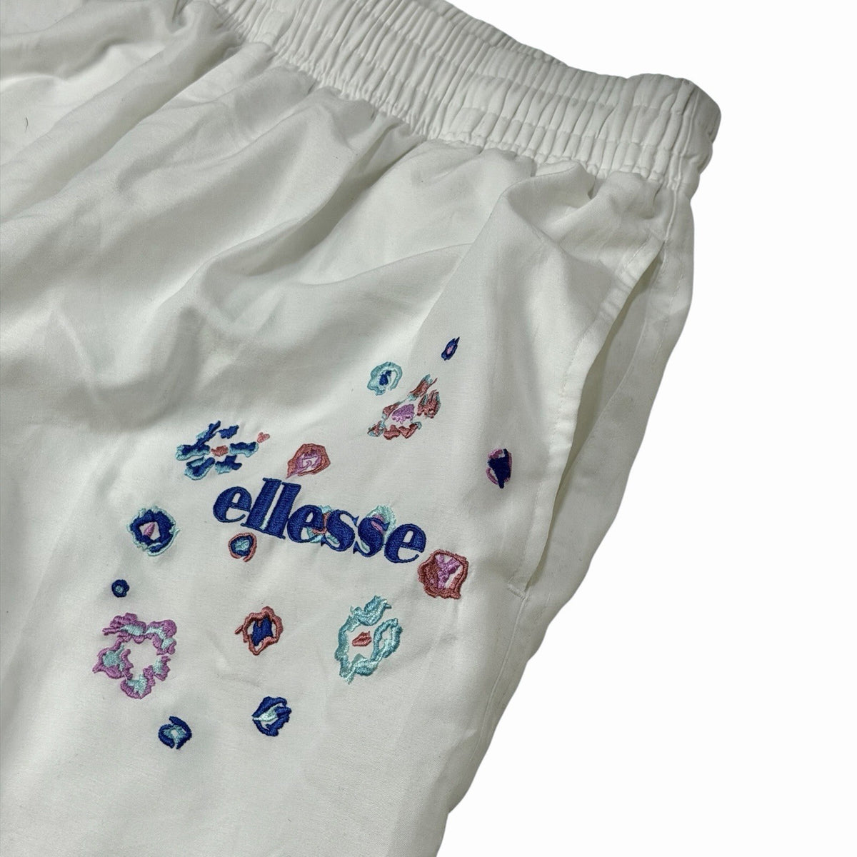 Vintage Ellesse Tracksuit Bottoms White Men’s Large White Retro Sportswear