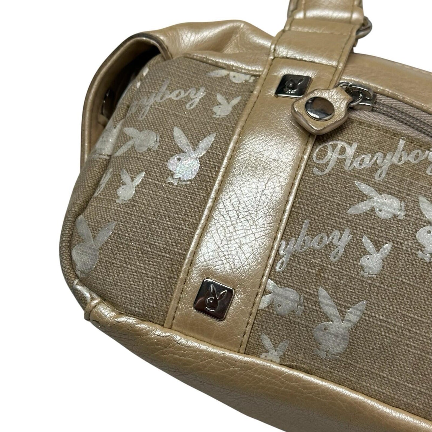 Vintage Playboy Monogram Handbag Gold Women’s y2k Style