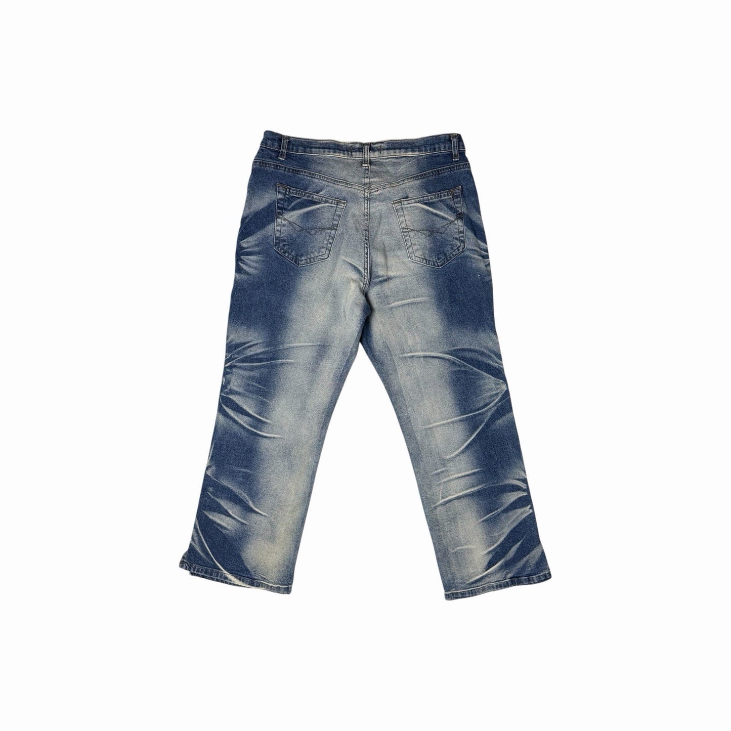Vintage NL Jeans Cropped Jeans Women’s 30w Blue Bleached Denim y2k 00’s Retro