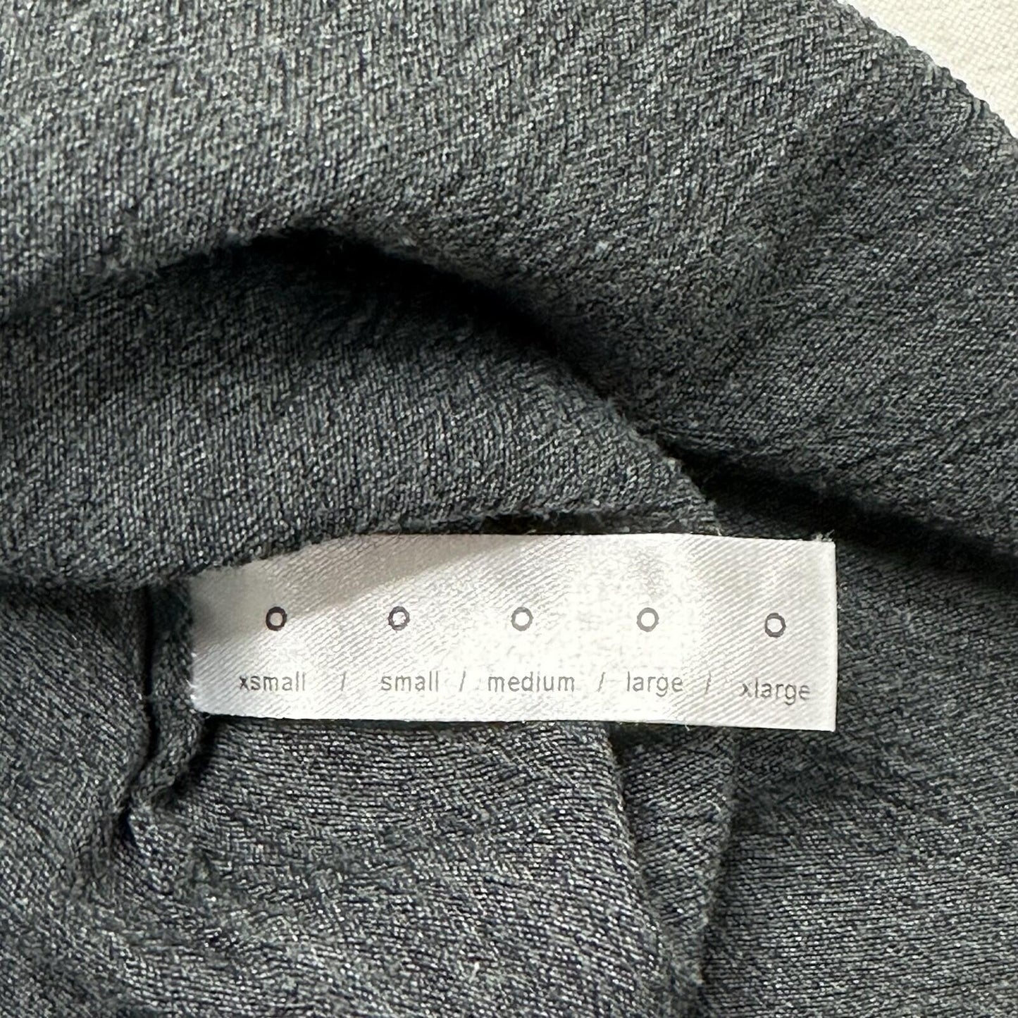 Assembly New York No Collar Shirt Men’s Small Grey Made In USA