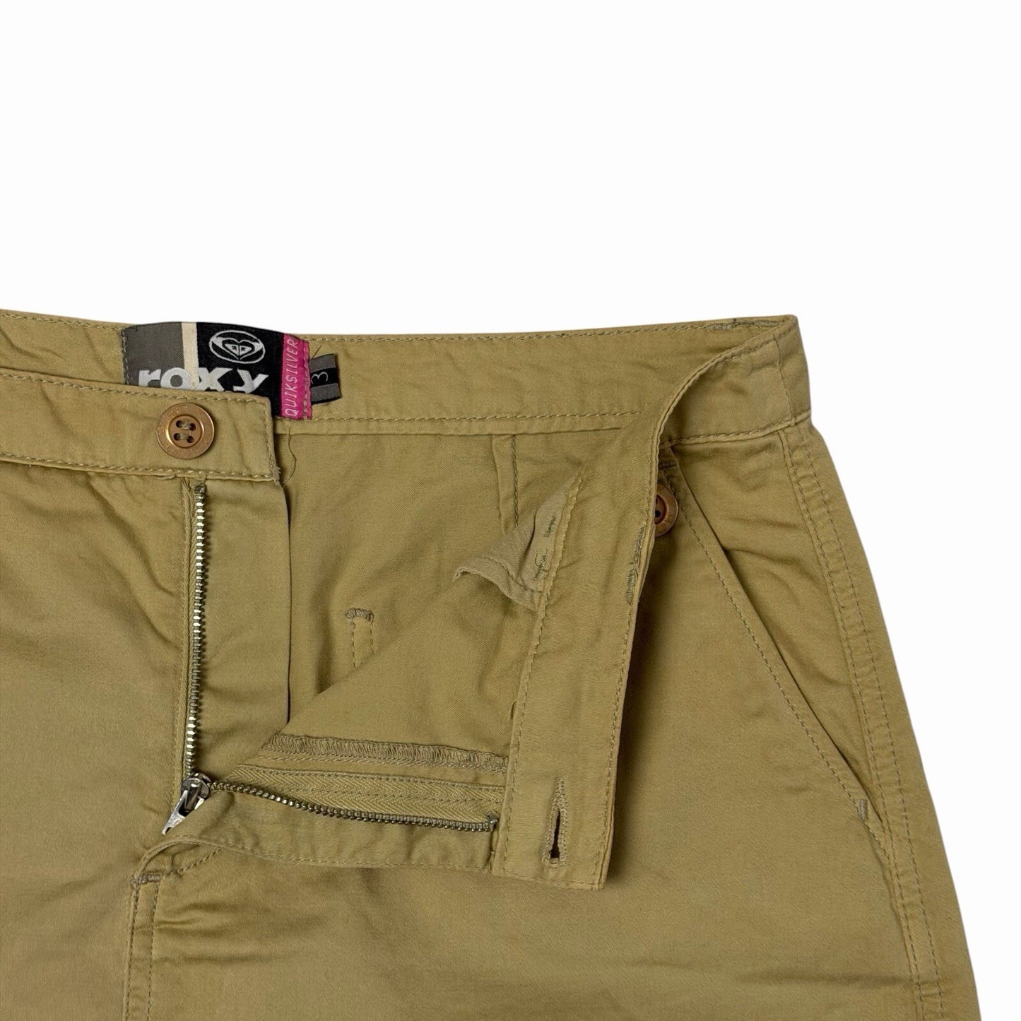 Vintage Roxy By Quiksilver Skirt Women’s 30w Beige Retro 00’s
