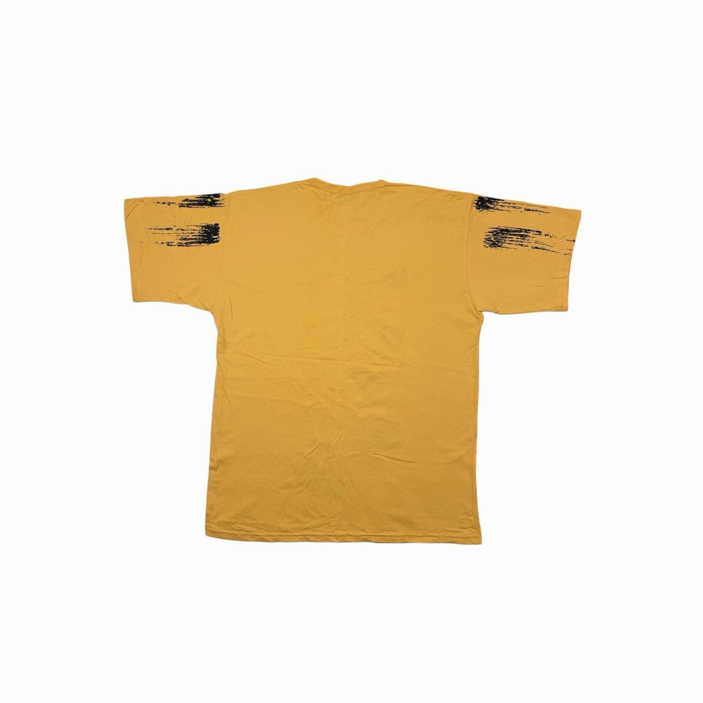Vintage Diesel Graphic Print T-Shirt Men’s XL Yellow Tyre Marks Design