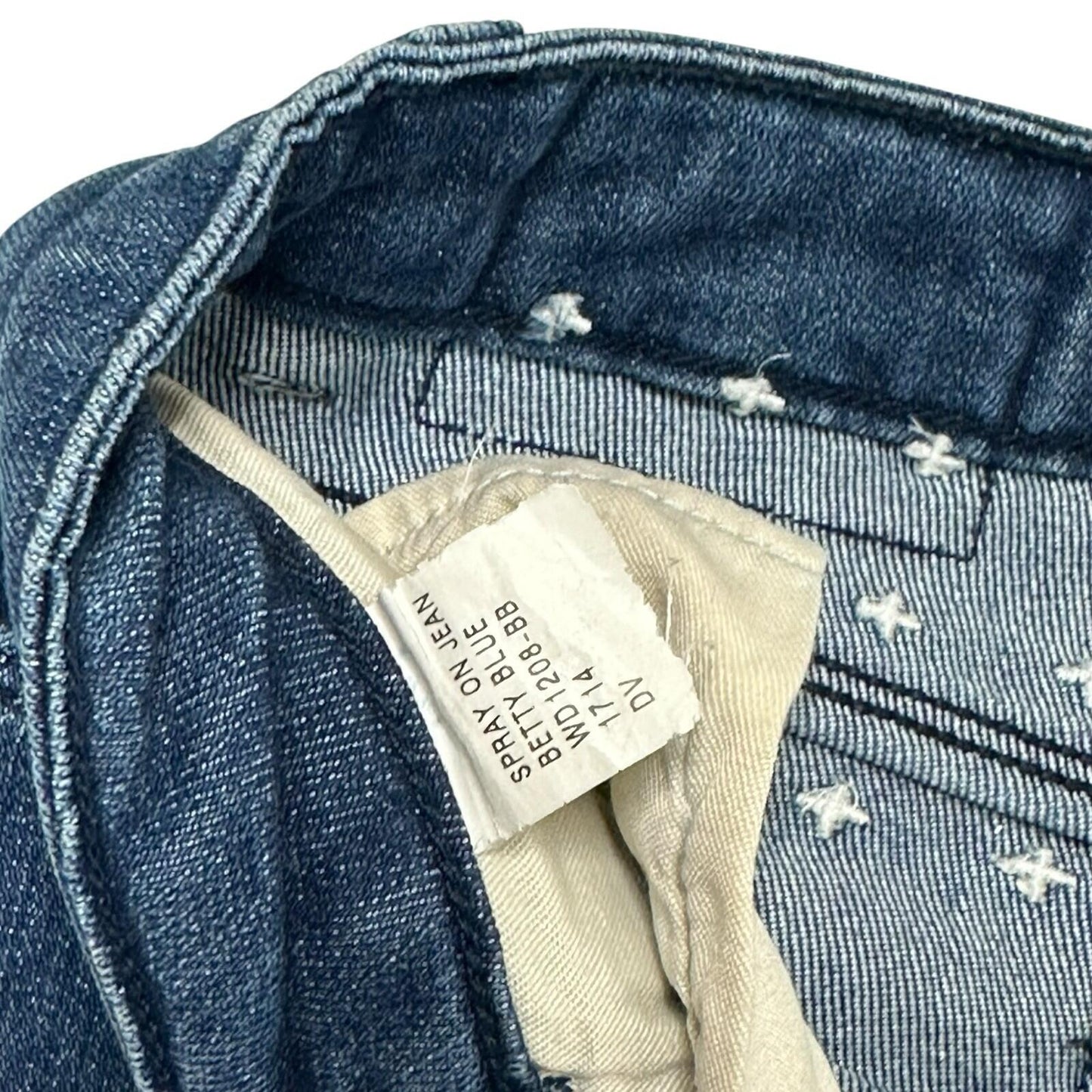 Ksubi Spray On Skinny Jeans Betty Blue Denim Women’s 26w 28l