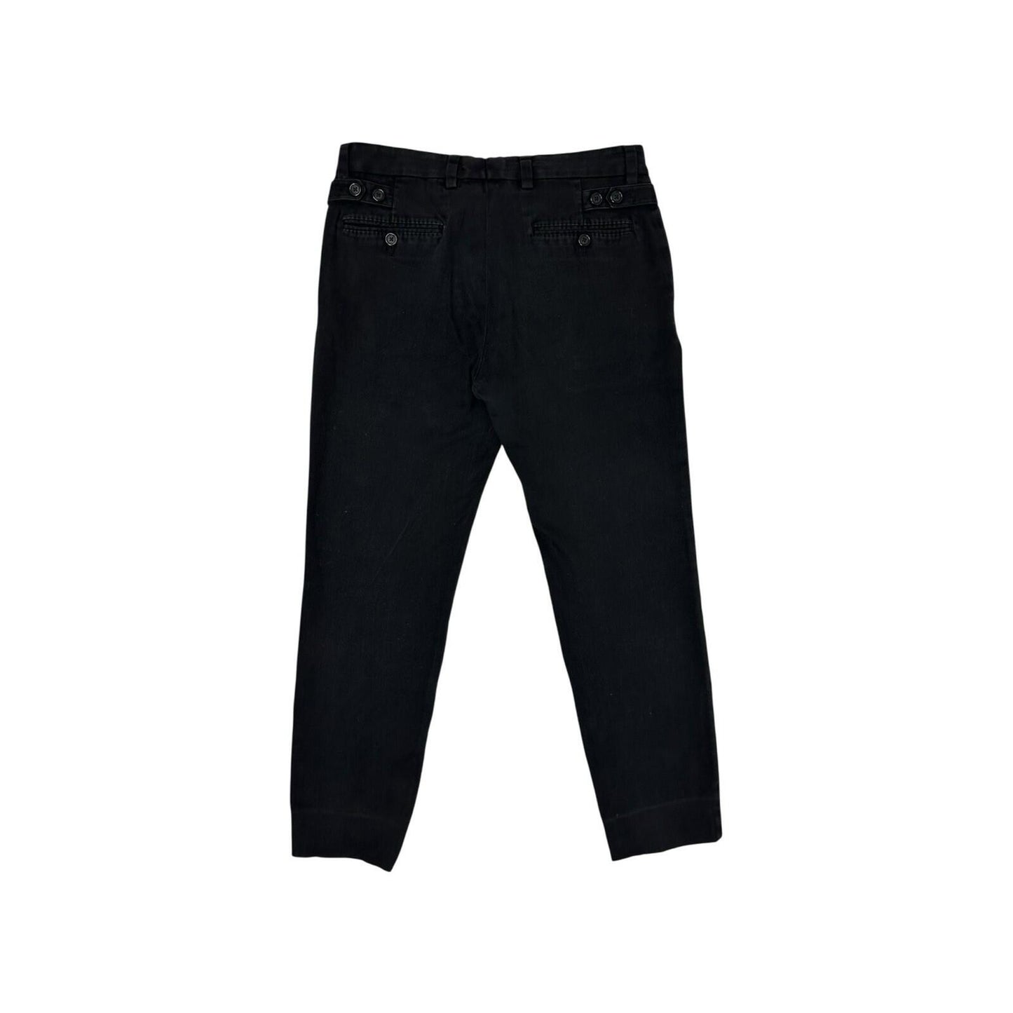 Vintage Dolce And Gabbana Women’s Trousers 29w Black Slim Fit Made In Italy