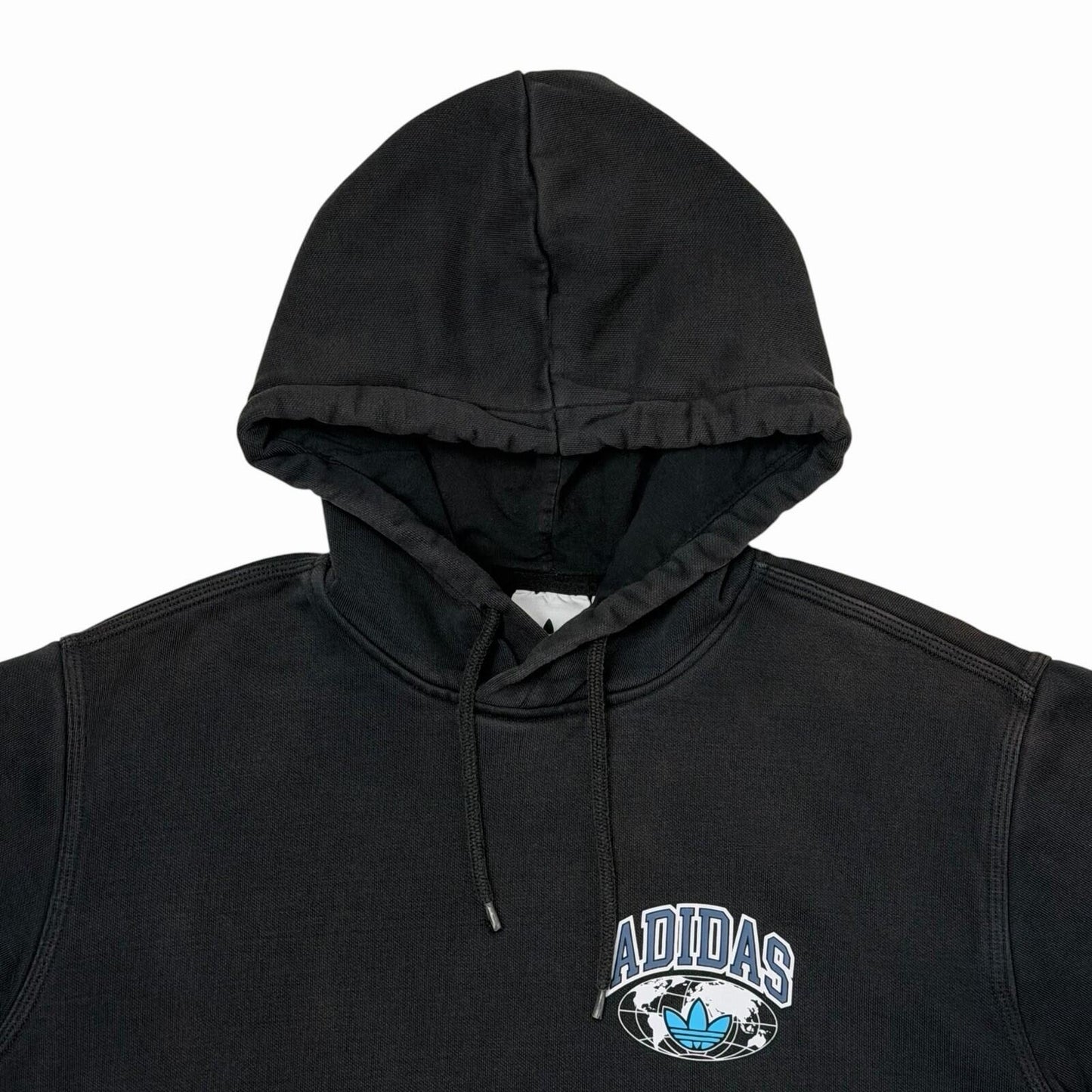 Adidas Originals Hoodie Men’s Medium Black Pull Over World Tour Graphic
