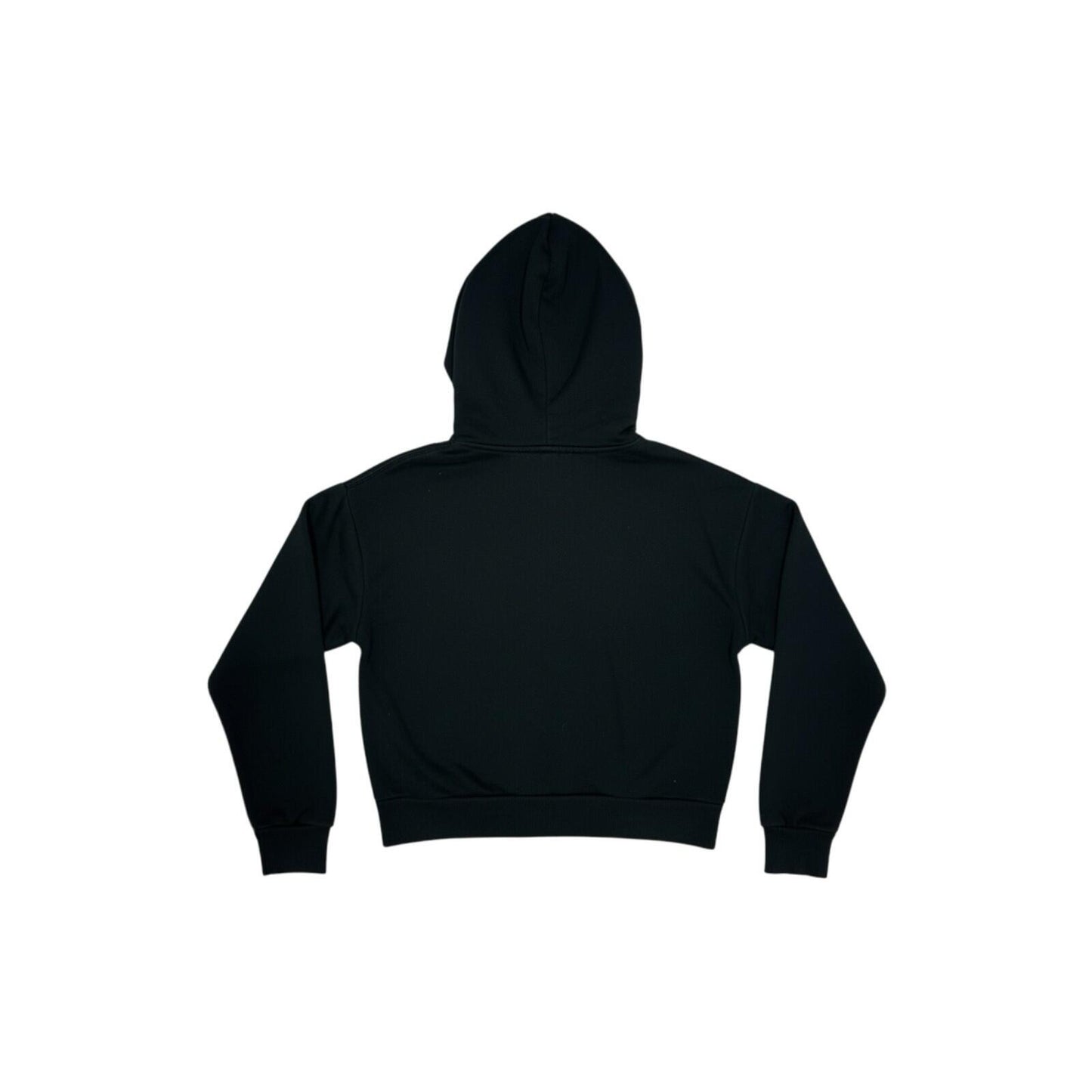 Mini Cream Hoodie Women’s Medium Black Cropped Style With Embroidery And Prints