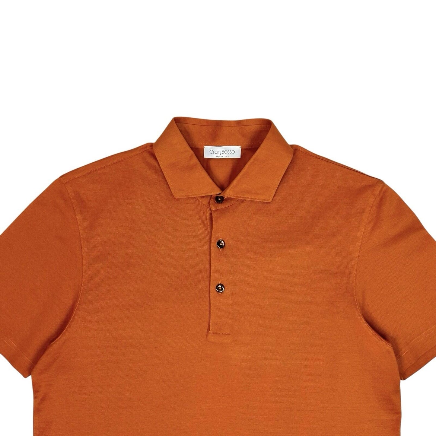 Vintage Gran Sasso Polo Shirt Men’s Medium Orange Made In Italy