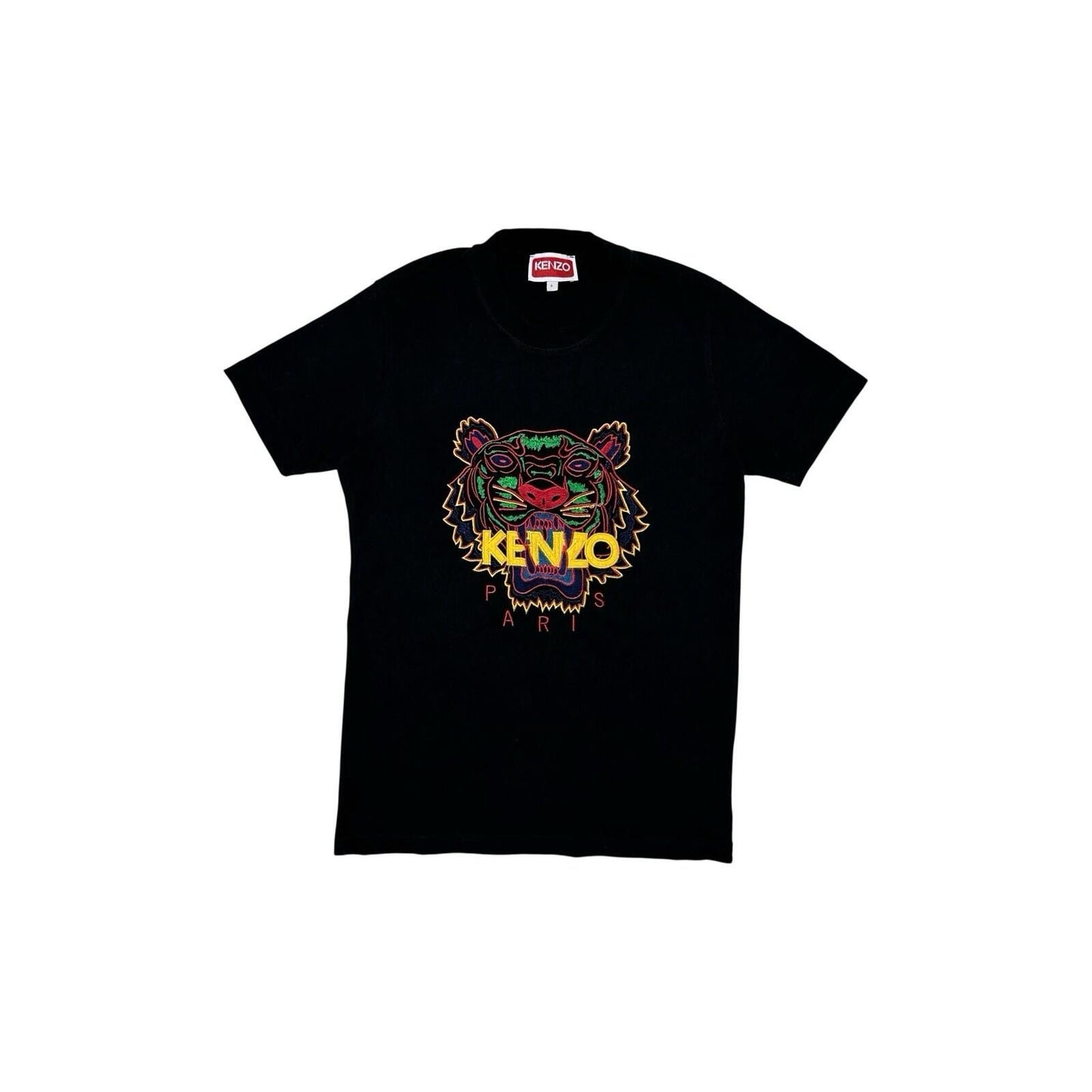 Kenzo Tiger T-Shirt Men’s Small Black Embroidered Logo