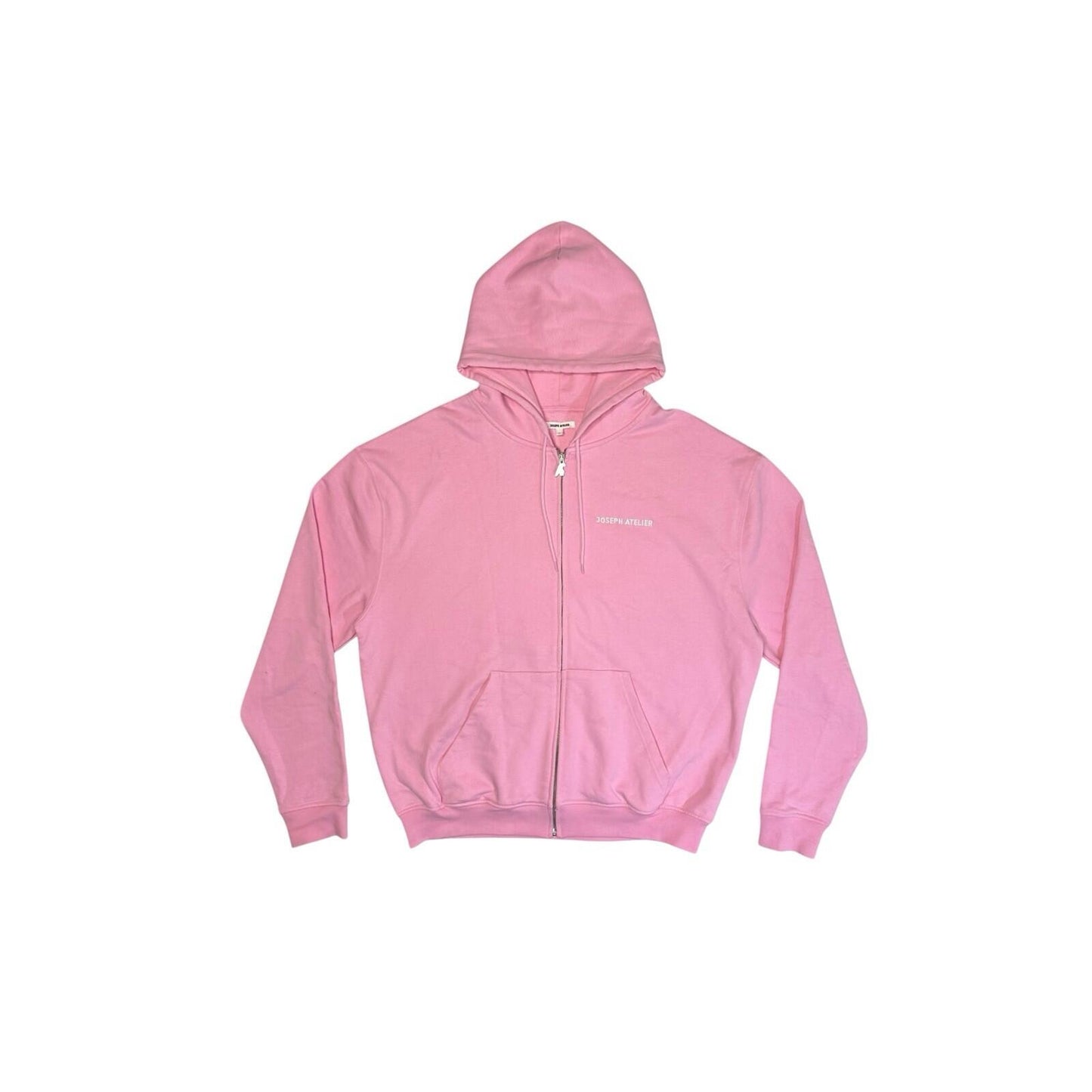 Joseph Atelier Hoodie Men’s Large Pink Embroidered Logo Made In Portugal