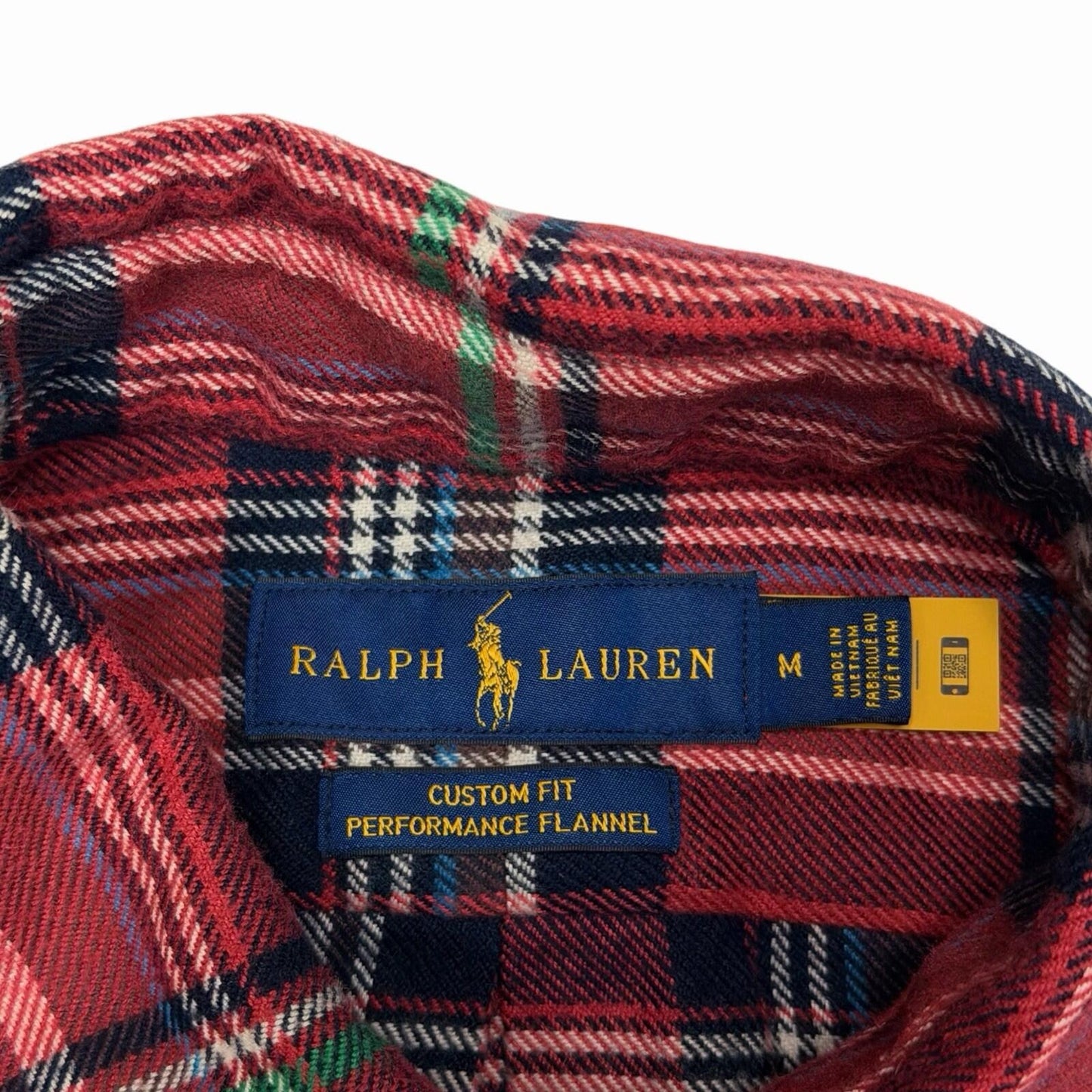 Polo Ralph Lauren Performance Flannel Shirt Men’s Medium Red Tartan