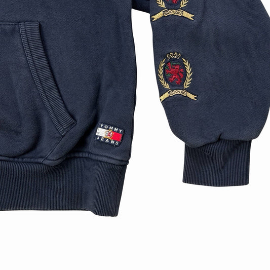 Tommy Hilfiger Hoodie Men’s XS Navy Blue Tommy Jeans 6.0 Capsule Retro 90s Style