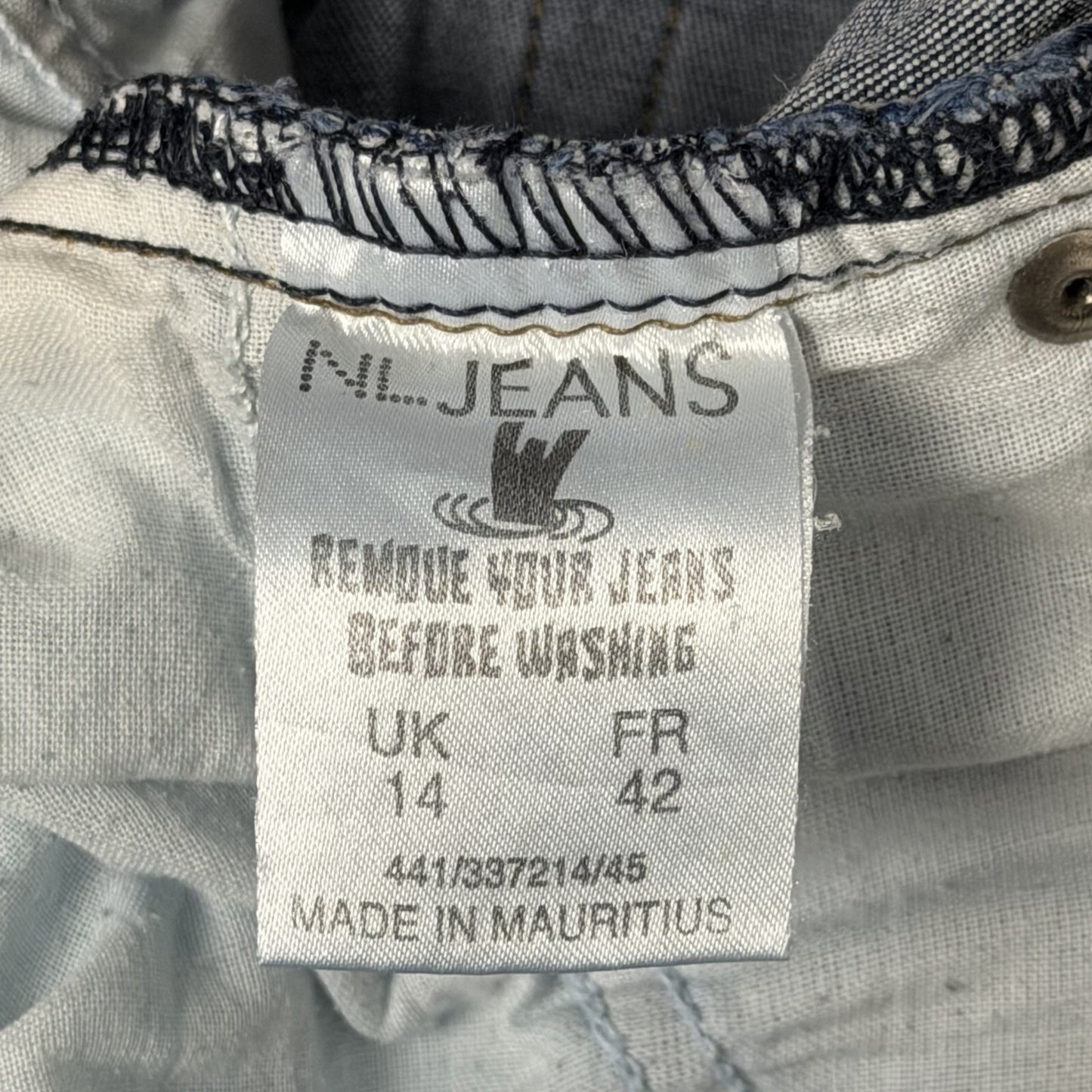 Vintage NL Jeans Cropped Jeans Women’s 30w Blue Bleached Denim y2k 00’s Retro