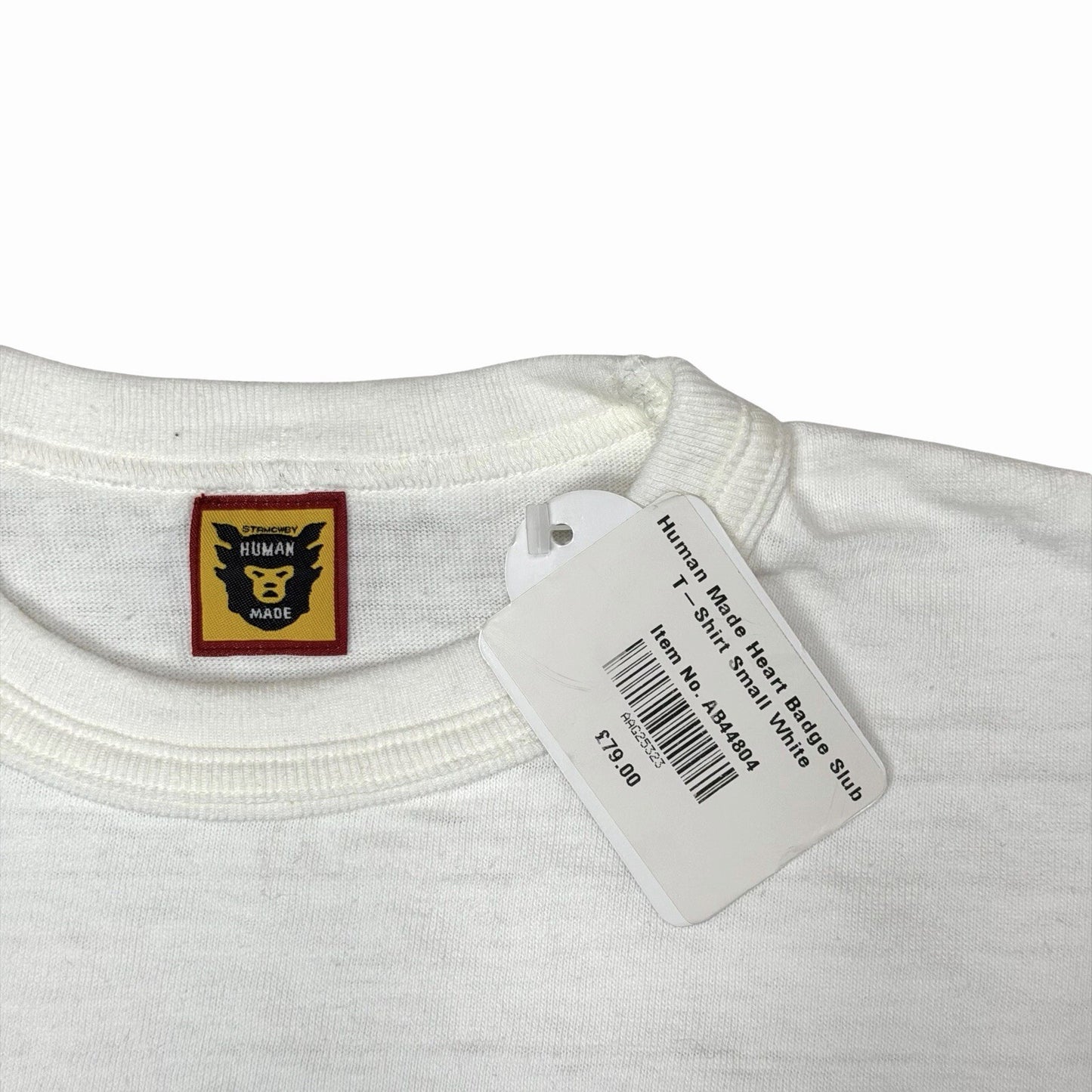 NWT Human Made Logo T-Shirt Men’s Small White Made In Japan Heart Badge Slub