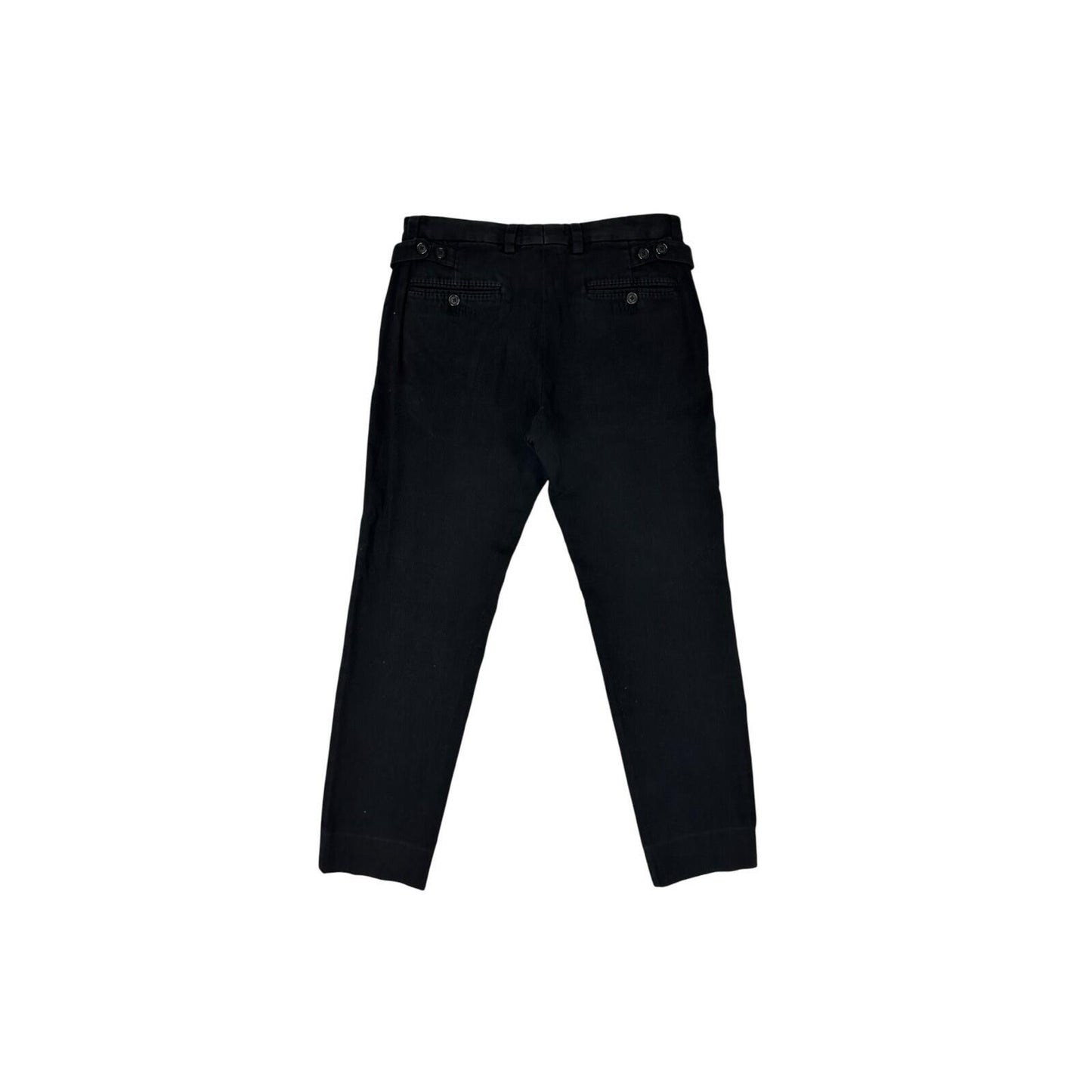 Vintage Dolce And Gabbana Women’s Trousers 30w Black Slim Fit Made In Italy