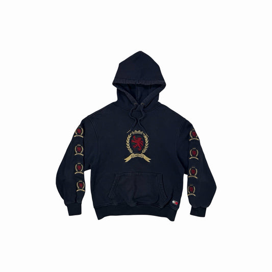 Tommy Hilfiger Hoodie Men’s XS Navy Blue Tommy Jeans 6.0 Capsule Retro 90s Style