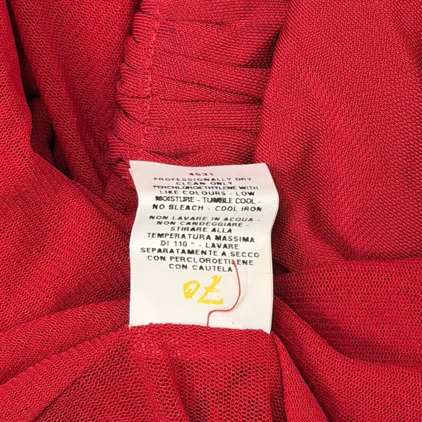 Vintage Moschino Cheap&Chic Dress Women’s Small Red Made In Italy