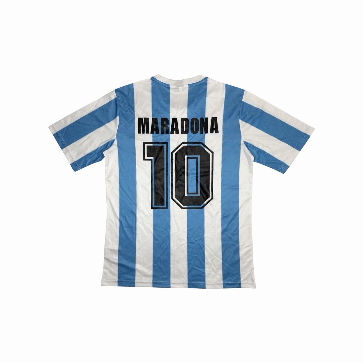 Retro Argentina Maradona Jersey Men’s Large Le Coq Sportif 1986 Style Blue