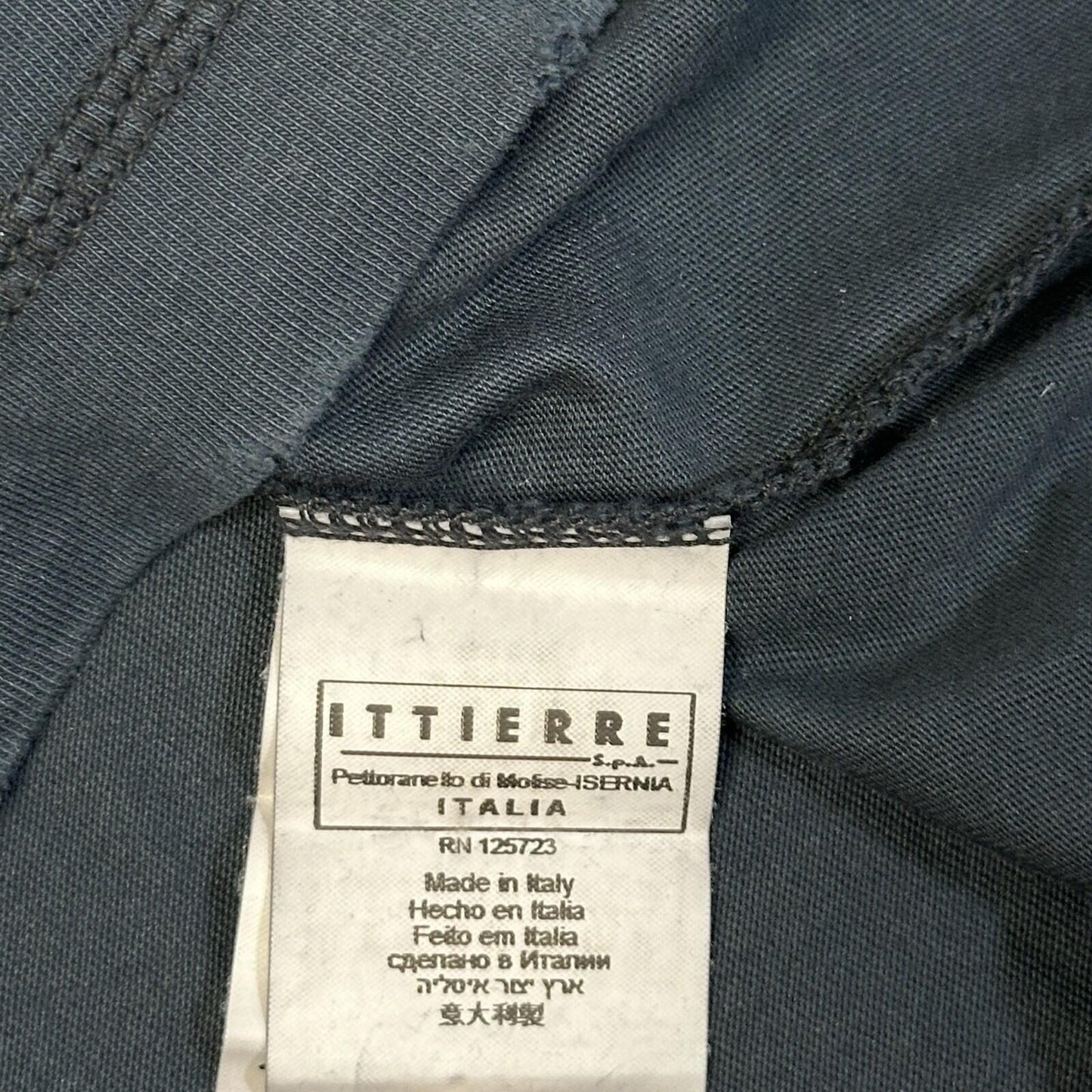 2012 Pierre Balmain T-Shirt Men’s XL Navy Blue Graphic Print Made In Italy