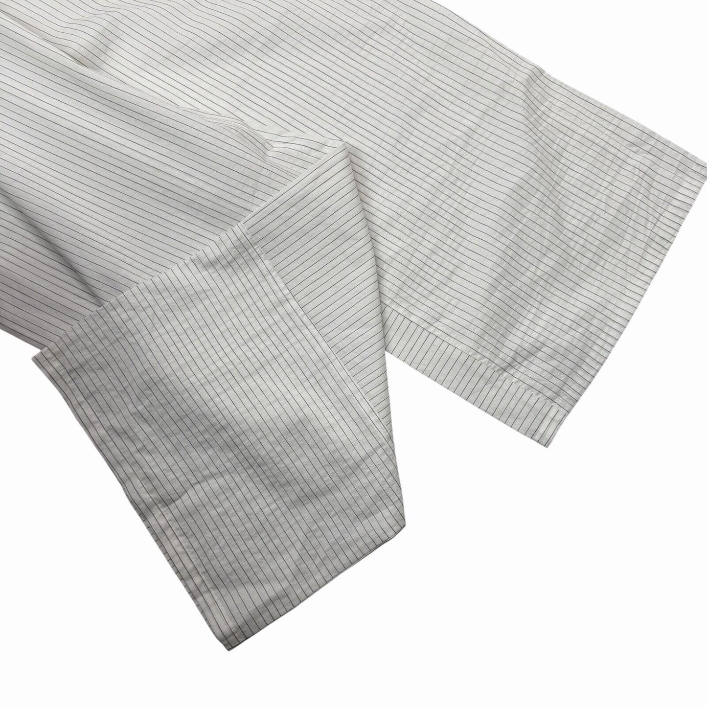 MaxMara Wide Leg Trousers Women’s 29w 33l White Pin Stripe Pleat Summer Trouser