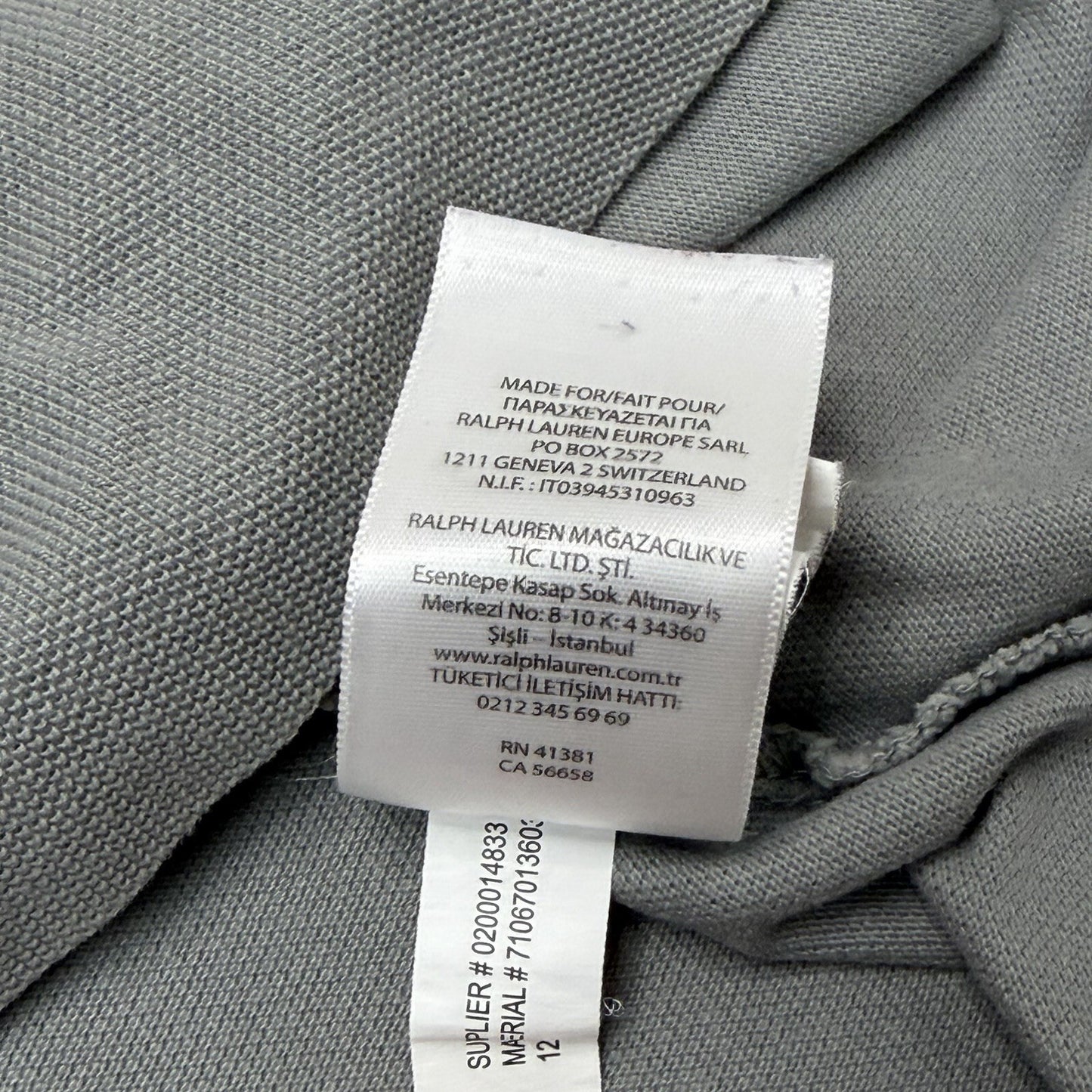 00’s Polo Ralph Lauren Polo Shirt Grey Men’s Small Slim Fit
