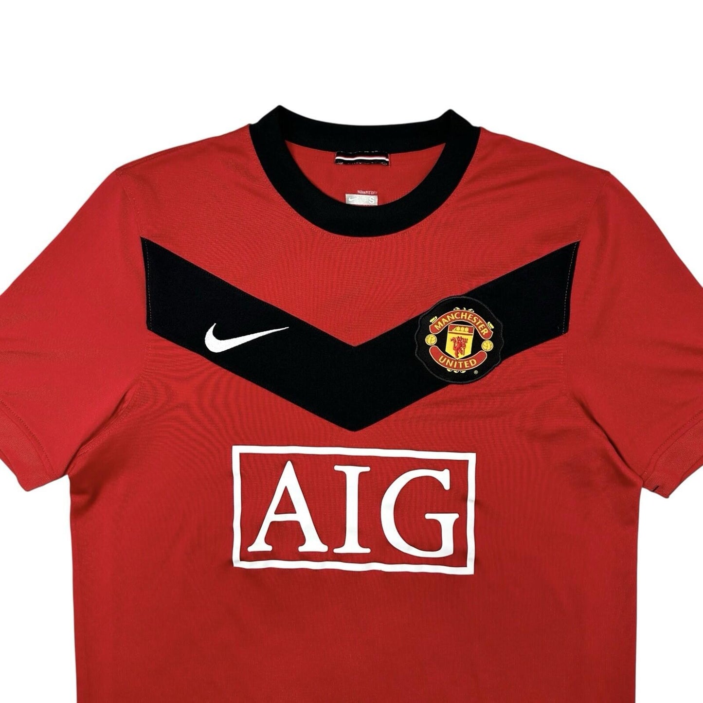 09-10 Manchester United Football Shirt Men’s Small Nike Red Soccer Jersey