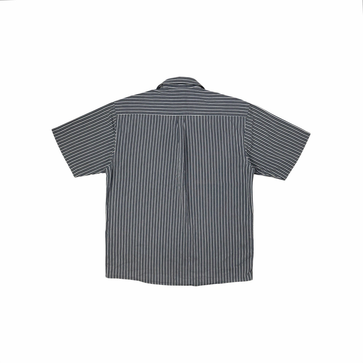 Vintage Gabicci Shirt Men’s Large Striped Navy, Cream And Grey