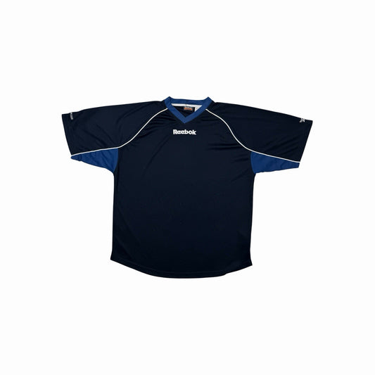Vintage Reebok Sports Top Men’s XL Navy Blue Embroidered Hydromove 90’s